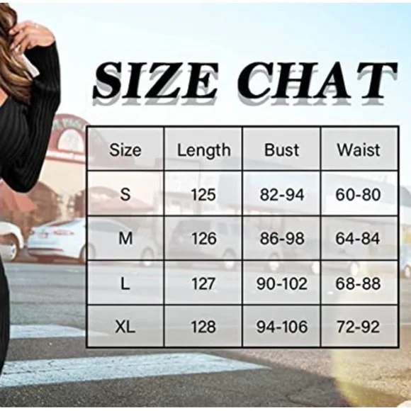 White Ribbed Long Sleeves Maxi Dress - Picture 3 of 3